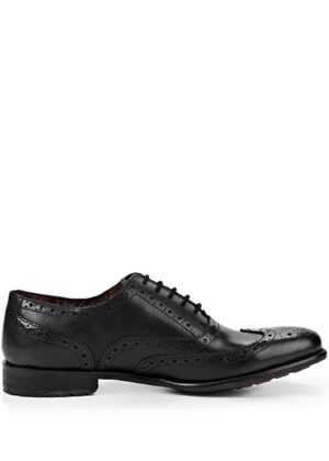 Černé kožené boty Oxford Paolo Vandini Velikost: 44