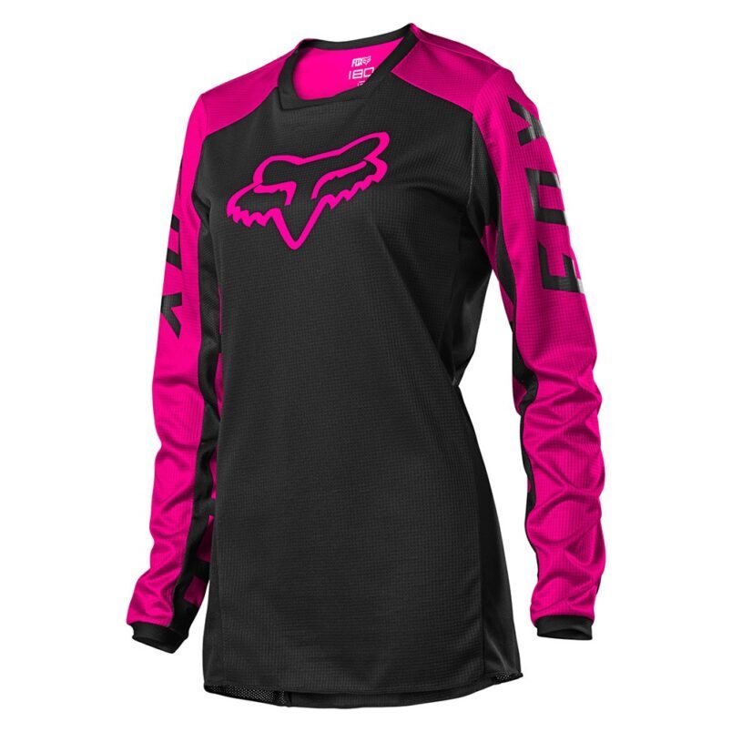 Motokrosový dres FOX 180 Djet Black pink MX22  černá/růžová  XL
