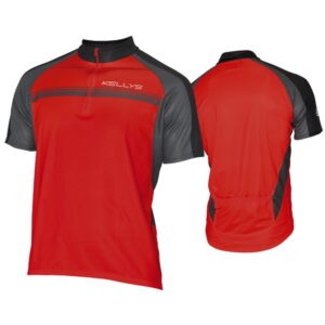 Cyklistický dres Kellys Pro Sport - krátký rukáv  červená  XS